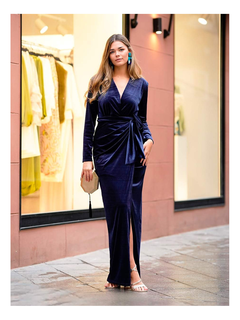 ROBE LONGUE EN VELOURS - 2