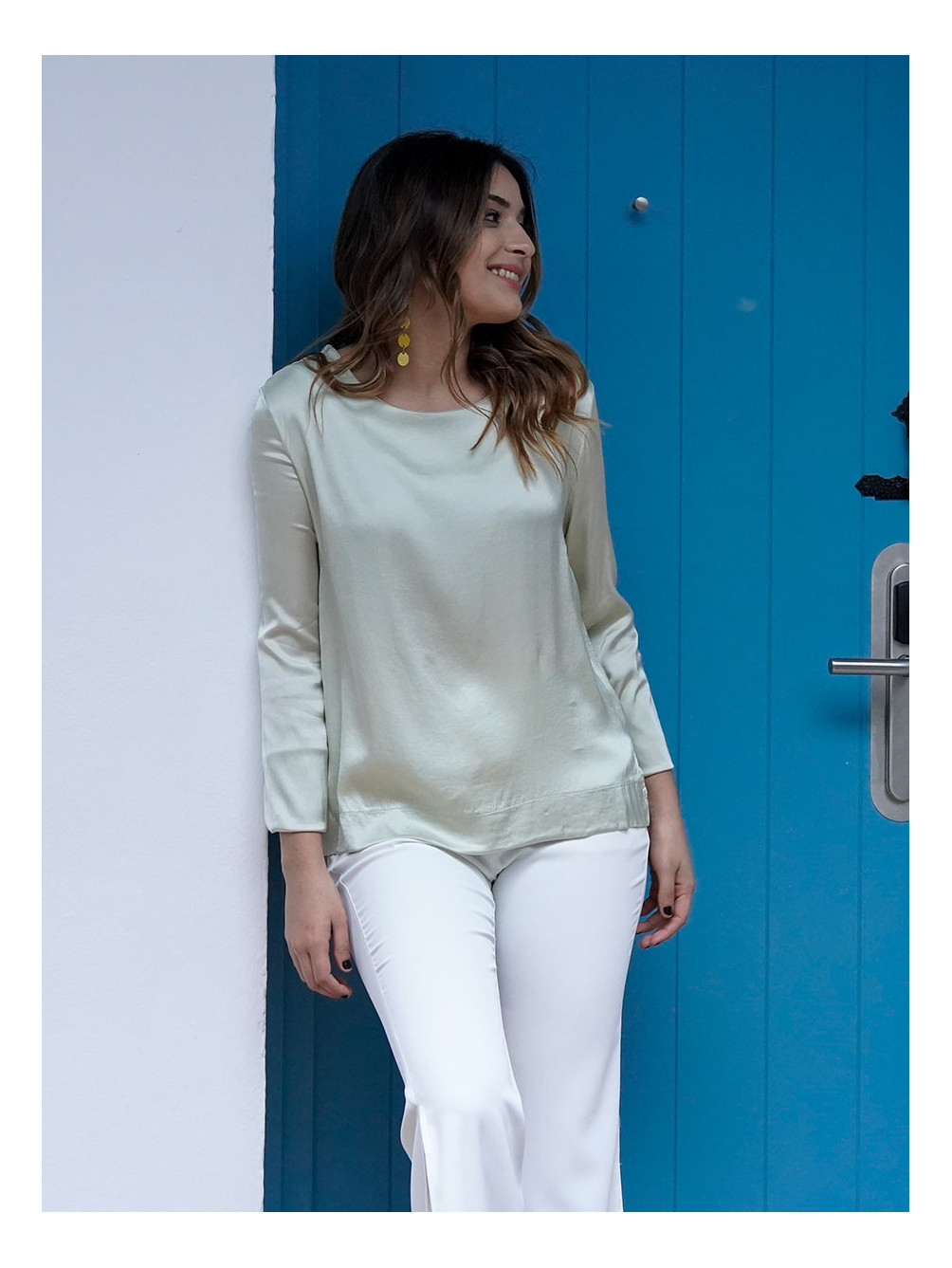 BLOUSE SATINADA VISCOSA RÍO - 4