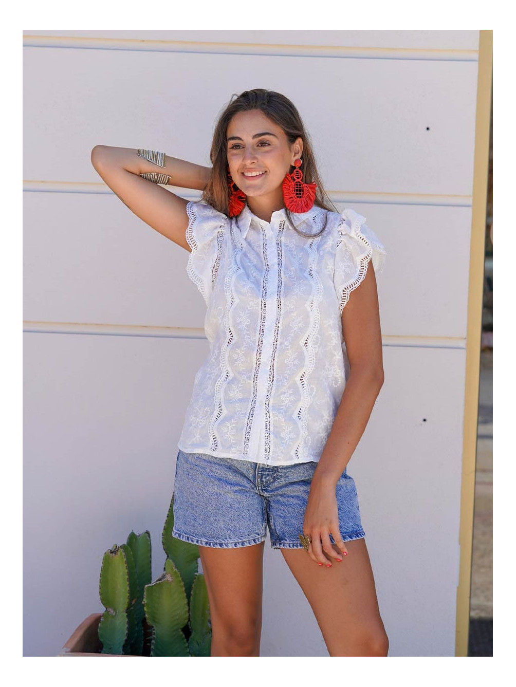 Camisa Yucatán, Camisa Mujer, Camisa de Verano, Mariquita Trasquilá