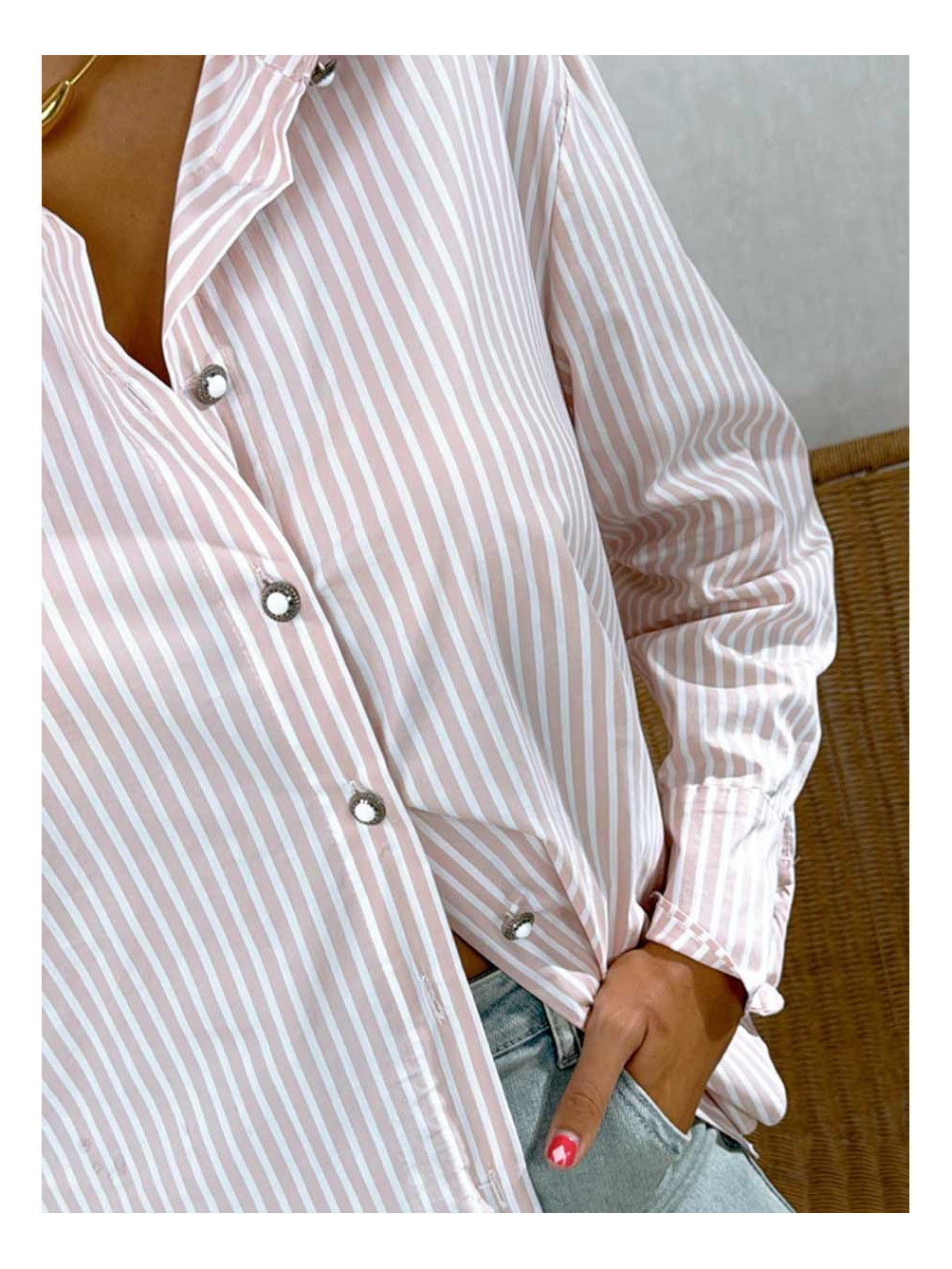 Camisa Rayas Oversize, Camisa Mujer, Camisa Rayas, Mariquita Trasquilá