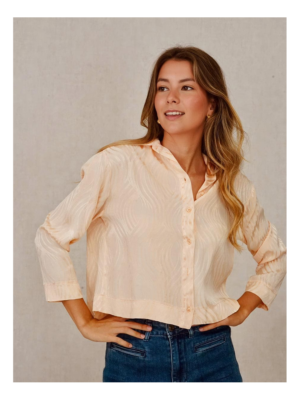 Camisa Razzoli, Camisa Casual, Blusa de mujer, Mariquita Trasquilá