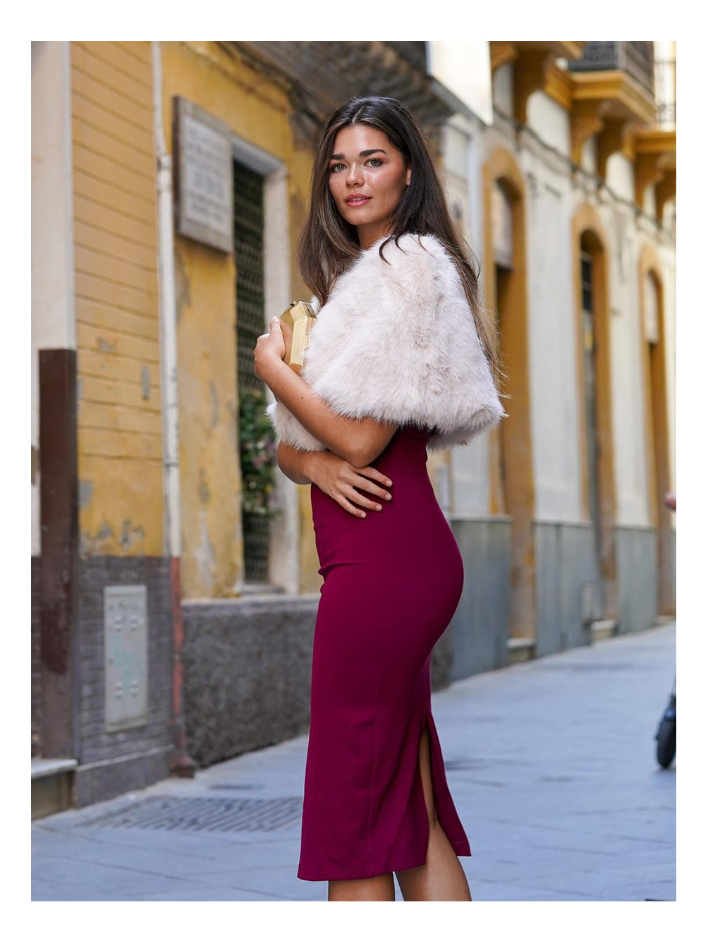 Estola Capa Alborada, Estola para Bodas, Invitada Boda Invierno, Mariquita Trasquila