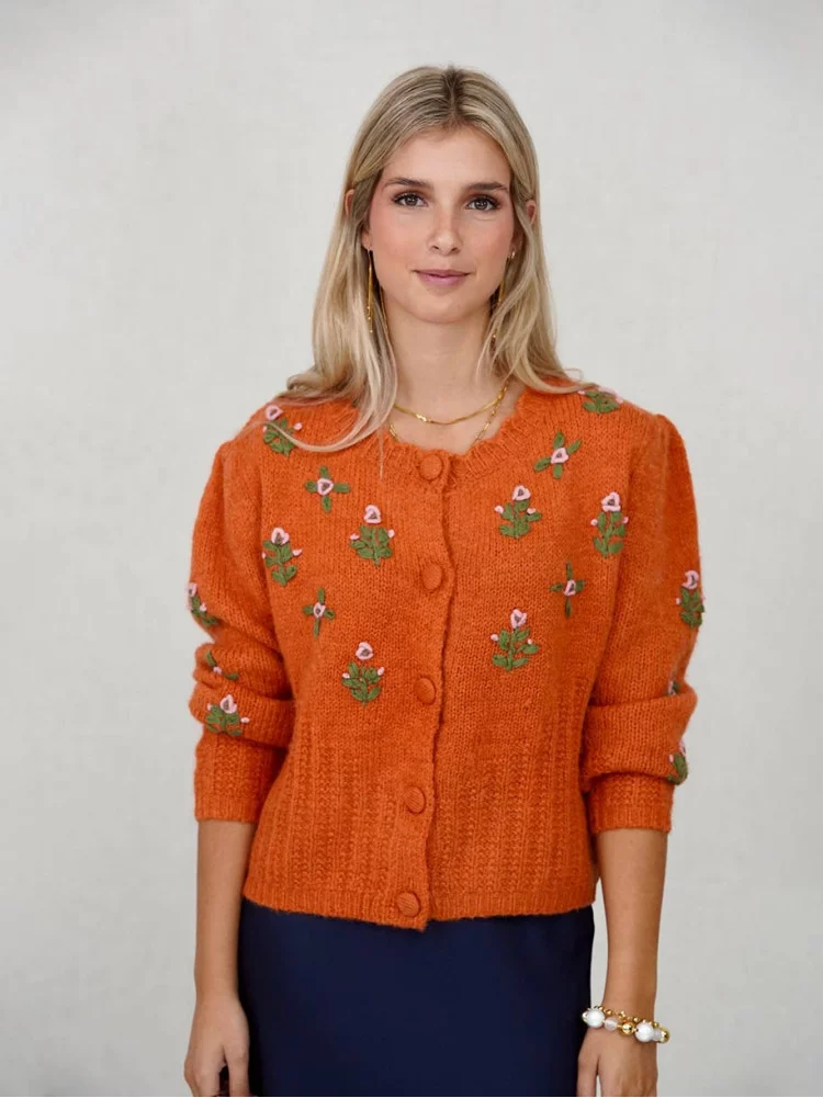 CARDIGAN FLORECILLAS