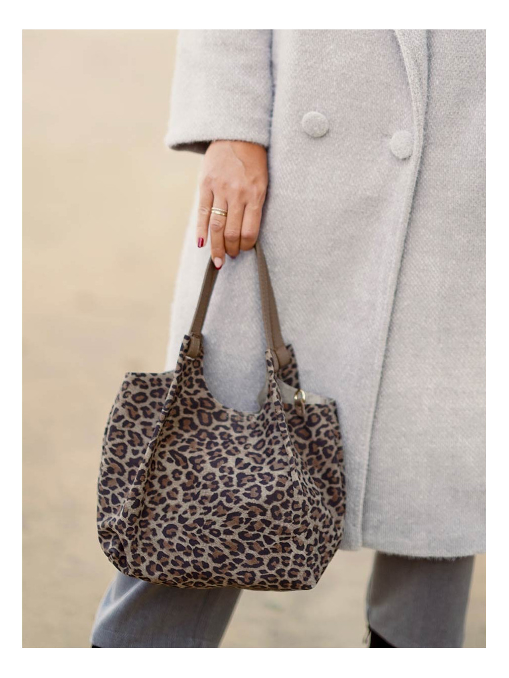 Bolso Animal Print, Bolso de Leopardo, Bolso Estampado, Mariquita Trasquilá