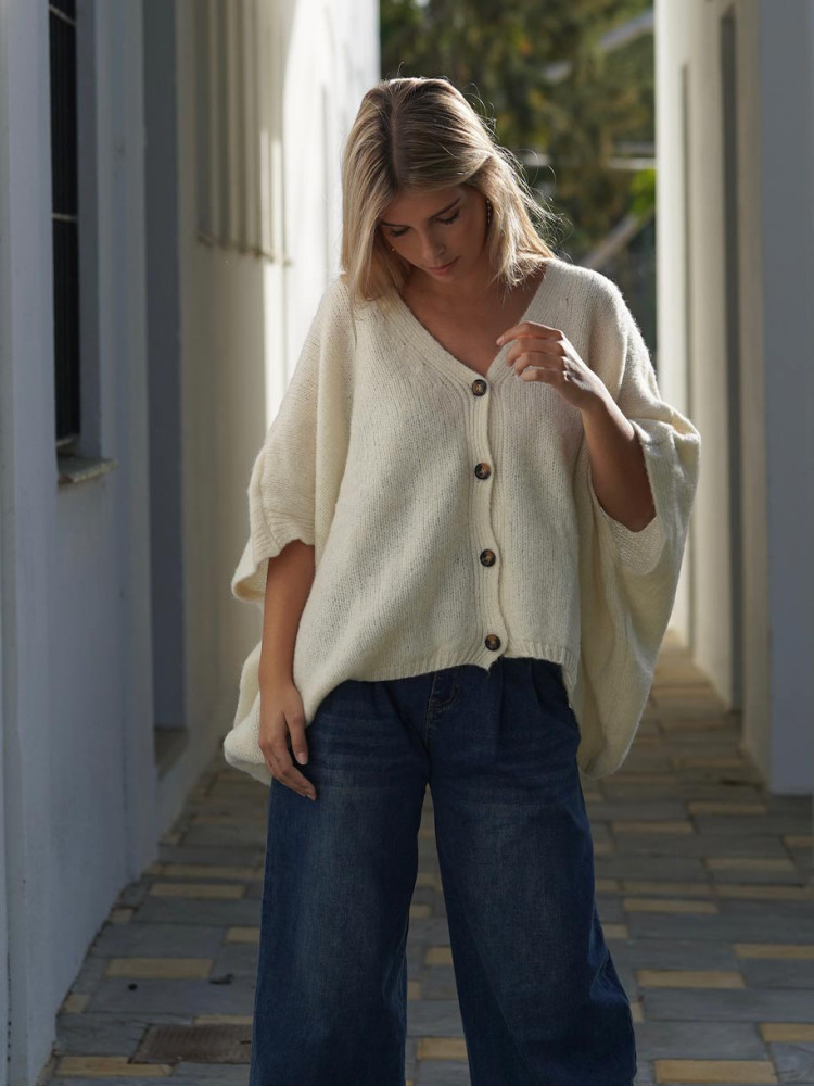 CARDIGAN PUNTO OVERSIZE